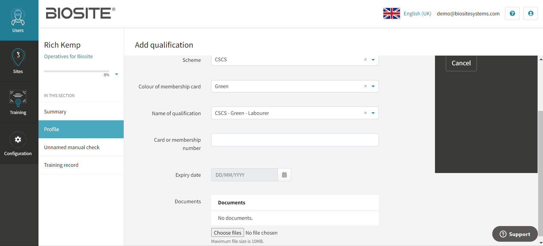 Uploading Credentials Via The Portal Admins Guide Biosite Systems